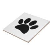Dog Pawprint Tegeltje (Zijkant)