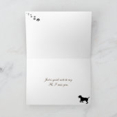 Dog Pawprints Kaart (Binnen)