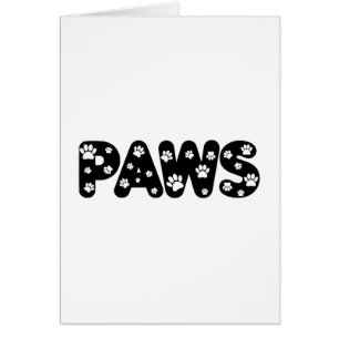 Dog Paws aangepaste tekst
