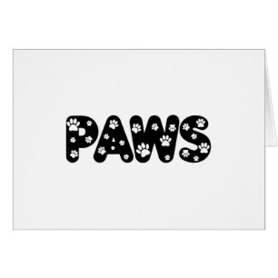 Dog Paws aangepaste tekst
