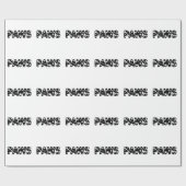 Dog Paws aangepaste tekst Cadeaupapier (Vlak)