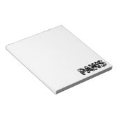 Dog Paws aangepaste tekst Notitieblok (Schuin)