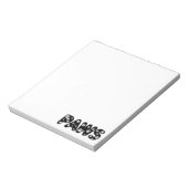 Dog Paws aangepaste tekst Notitieblok (Gedraaid)
