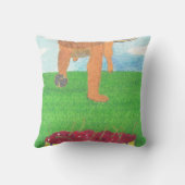 Dog paws and cherry pillow kussen (Achterkant)