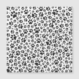 Dog Paws Black and White Polka Dot