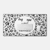 Dog Paws Black and White Polka Dot Bureaumat (Keyboard & Muis)