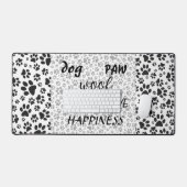 Dog Paws Black and White Polka Dot Bureaumat (Keyboard & Muis)