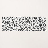 Dog Paws Black and White Polka Dot Yogamat (Achterkant (horizontaal))