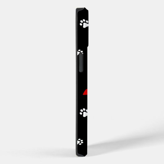 Dog Paws Heart Pattern Case-Mate iPhone Case (Achterkant / Rechts)
