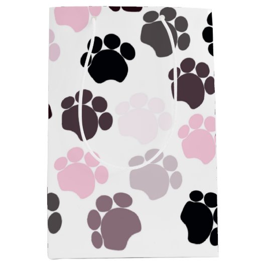 Dog Paws Medium Gift Bag Cadeauzakje (Voorkant)