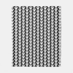 Dog Paws met zwart en wit dierenvriend Fleece Deken