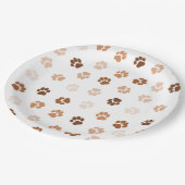 Dog paws papieren bordje (Gekanteld)