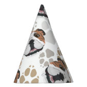 Dog paws patroon English Bulldog Feesthoedjes (Rechts)