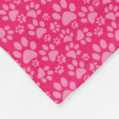 Dog Paws Pet Blanket Fleece Deken (Hoek)