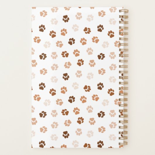 Dog paws planner (Achterkant)