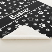 Dog Paws Sherpa Dog Blanket Deken (3/4)
