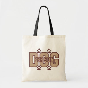 Dog Persoon met poten Canvas tas