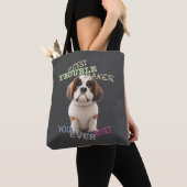 Dog Pet Cuttest Trouble Maker Leuke Schattige Grap Draagtas (Dichtbij)