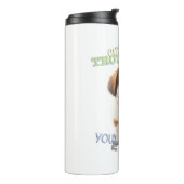 Dog Pet Cuttest Trouble Maker Leuke Schattige Grap Thermosbeker (Gedraaid links)