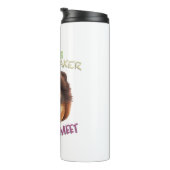 Dog Pet Cuttest Trouble Maker Leuke Schattige Grap Thermosbeker (Geroteerd rechts)