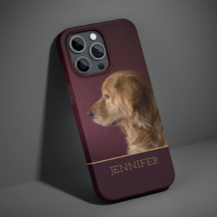 Dog Pet Foto Golden Retriever Persoonlijke naam Case-Mate iPhone 14 Plus Hoesje