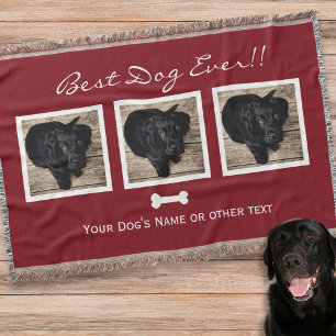 Dog Pet-fotocollage Best Dog Ever Instagram Deken
