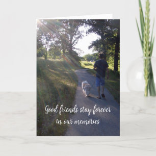 Dog Pet Fotosympathie Rainbow Bridge-kaart Kaart