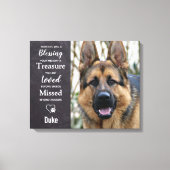 Dog Pet Memorial - Pet Loss Keepomwille Foto Canvas Afdruk (Voorkant)