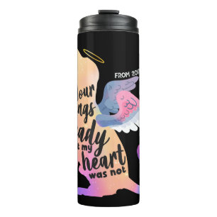 Dog Pet Memorial Waterverf Cute Design Love Thermosbeker