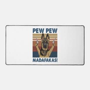 DOG PEW PEW MADAFAKAS VINTAGE RETRO