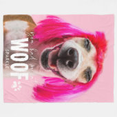 Dog Photo Blanket | U had me bij mij thuis Fleece Deken (Voorkant (Horizontaal))