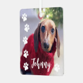 Dog Photo Christmas Tree Pet Photo Ornament (Voorkant links)