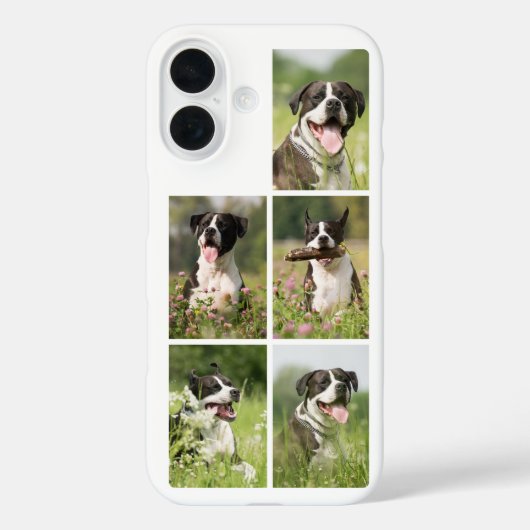 Dog Photo Collage Personalized Pet Case-Mate iPhone Case (Achterkant)