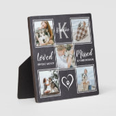Dog Photo Collage Remembrance Pet Memorial Fotoplaat (Voorkant)