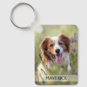 Dog Photo Double Sided Aluminum Sleutelhanger (Voorkant)