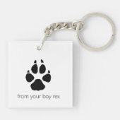 Dog Photo Gift for Dad Sleutelhanger (Achterkant)