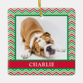 Dog Photo Keramisch Ornament (Voorkant)