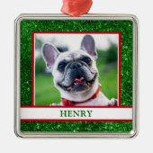 Dog Photo Metalen Ornament (Voorkant)