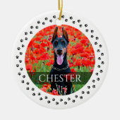 Dog Photo Ornament - Personalized Pet Keepomwille (Voorkant)