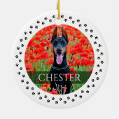 Dog Photo Ornament - Personalized Pet Keepomwille (Achterkant)