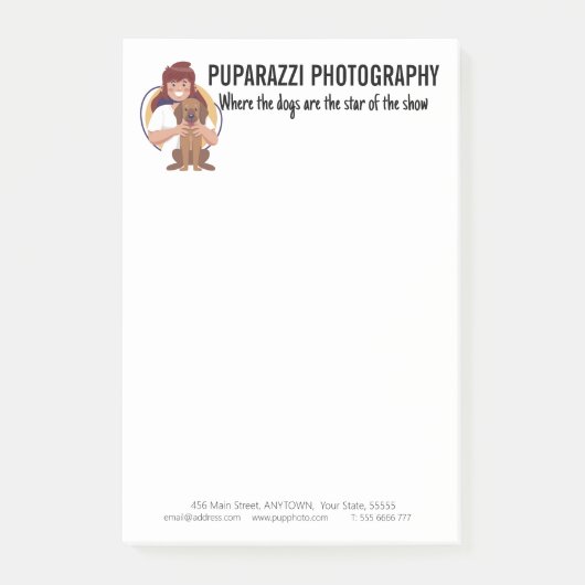 Dog Photography Business Custom Post-it® Notes (Voorkant)