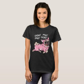 Dog Pig Pug Beide Funny Connection van T-shirt (Voorkant volledig)
