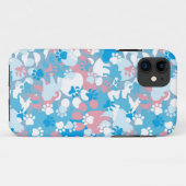 Dog Pink en Blue Camouflage Pattern Case-Mate iPhone Case (Achterkant (horizontaal))