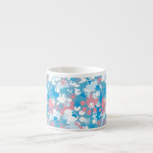 Dog Pink en Blue Camouflage Pattern Espresso Kop (Voorkant)
