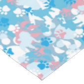 Dog Pink en Blue Camouflage Pattern Tafelkleed (Gekanteld)