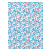 Dog Pink en Blue Camouflage Pattern Tafelkleed (Voorkant)