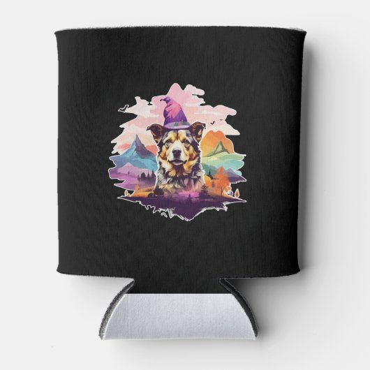 Dog Pink Halloween Blikjeskoeler (Voorkant)