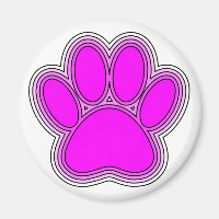 Dog Pink in roze met contouren