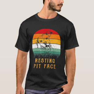 Dog Pitbull Resting Pit Face - Nieuw T-shirt