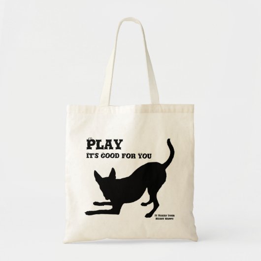 Dog Play Canvas tas (Voorkant)